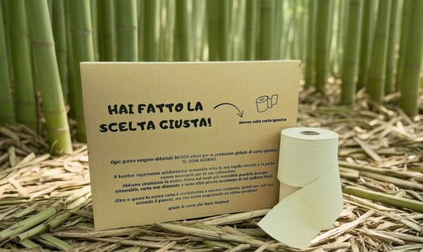 Carta igienica 100% bambù.